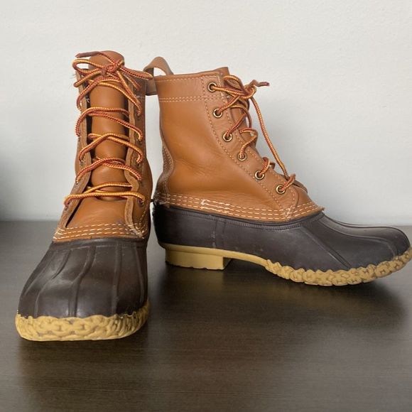 L.L. Bean Women's 7 Full Grain Leather Waterproof Cottagecore Outdoor Rain Boot - Picture 10 of 10